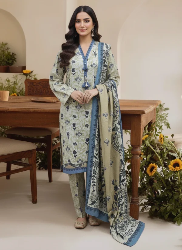 Printed 3 Pieces Khaddar 02