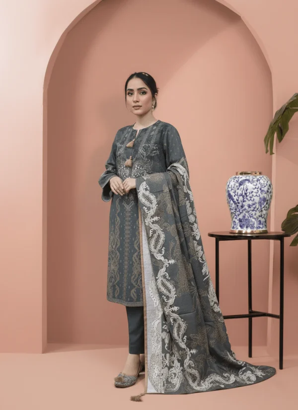 Printed 3 Pieces Khaddar 08