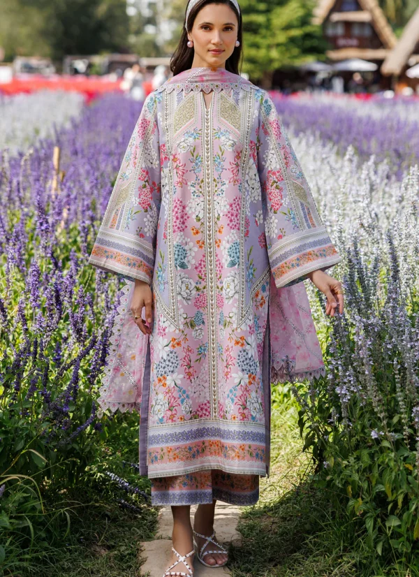 STITCHED EMBROIDERED LAWN USE-9300