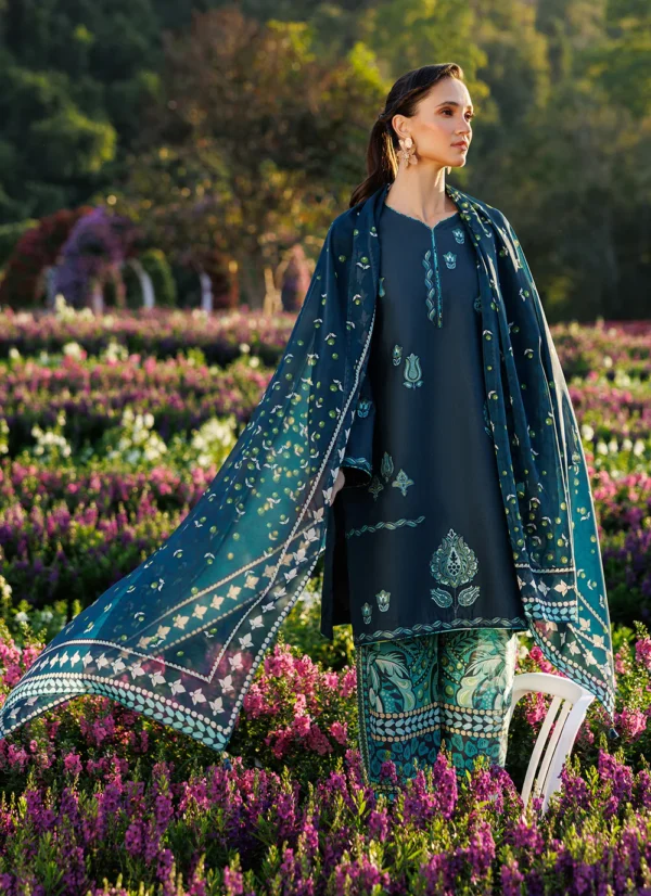 STITCHED EMBROIDERED LAWN USE-9291