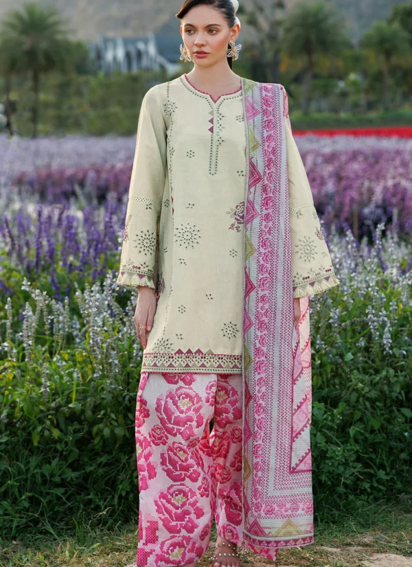 STITCHED EMBROIDERED LAWN USE-9289